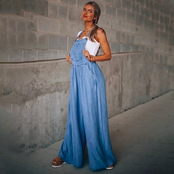 Robe Salopette Fluide Corail
