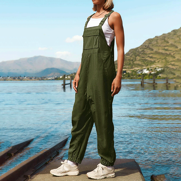 Salopette Verte Pistache en Coton