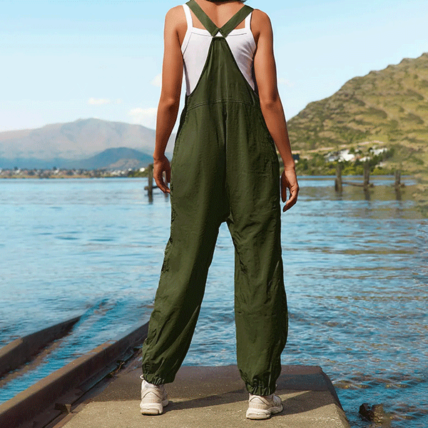 Salopette Verte Pistache en Coton