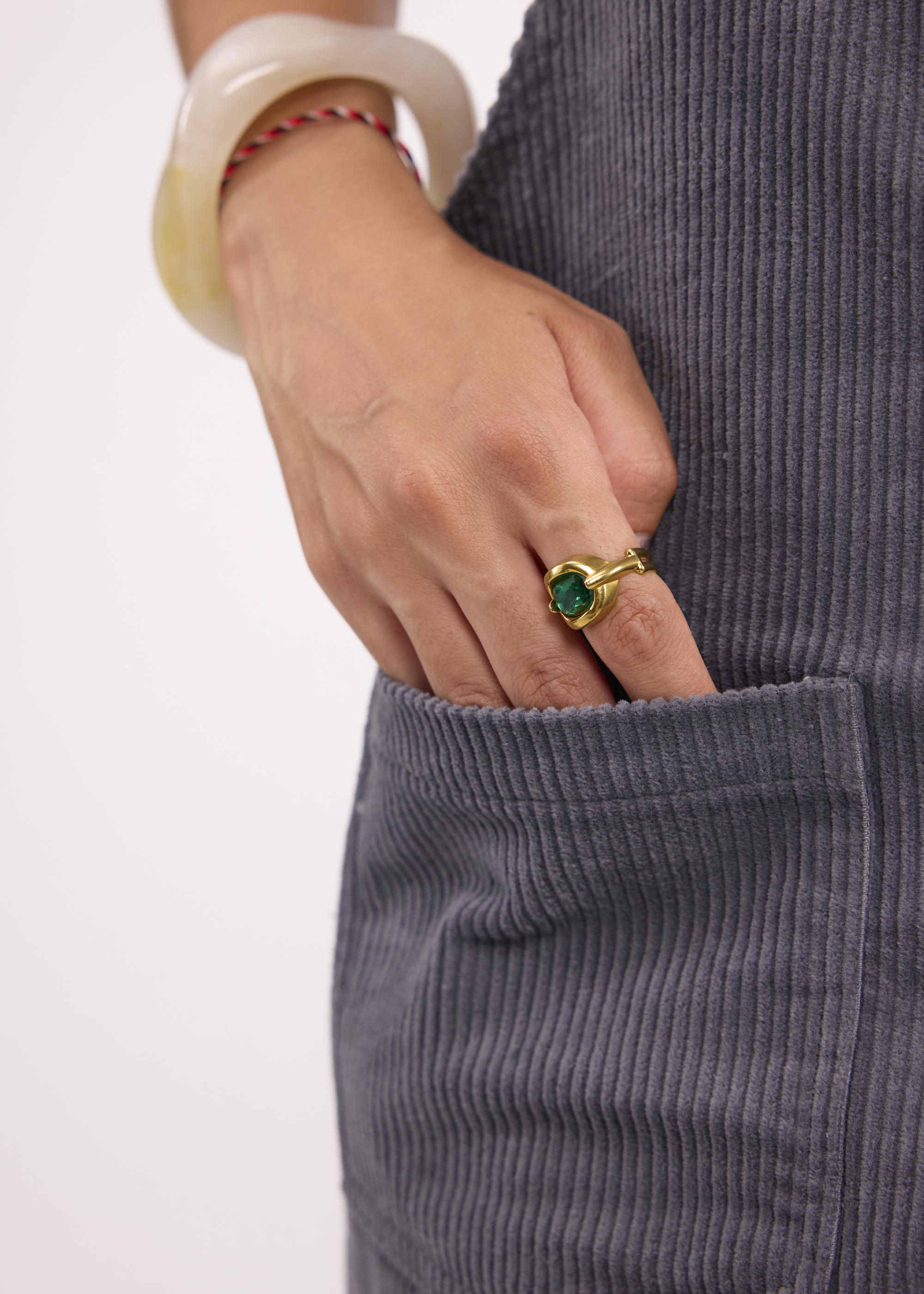 Salopette Femme Grise avec Poche