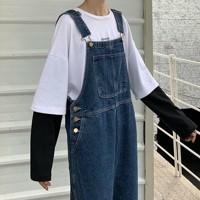 Salopette Jean<br> Grande Taille Oversize