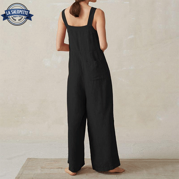 Robe Salopette<br> Pantalon Large Black