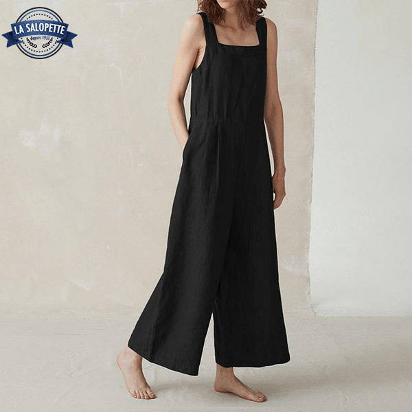 Robe Salopette<br> Pantalon Large Black