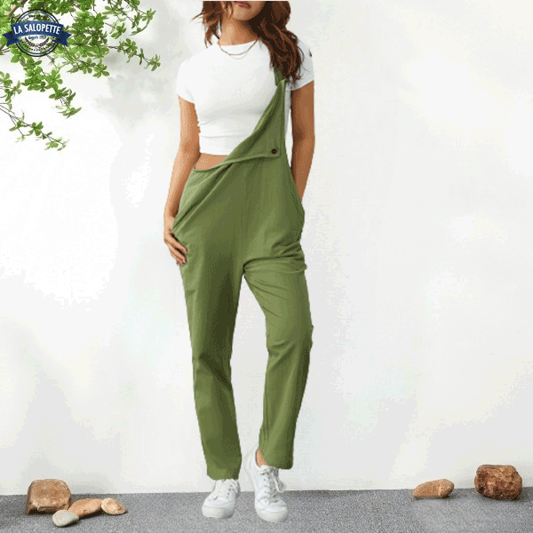 Robe Salopette<br> Verte Olive