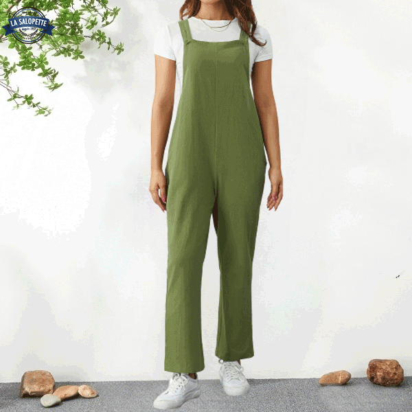 Robe Salopette<br> Verte Olive