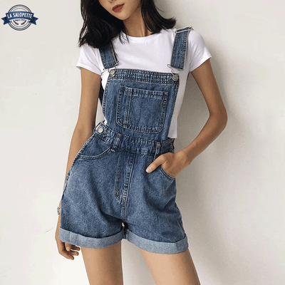 Salopette Short<br> Jean Bleu Electra
