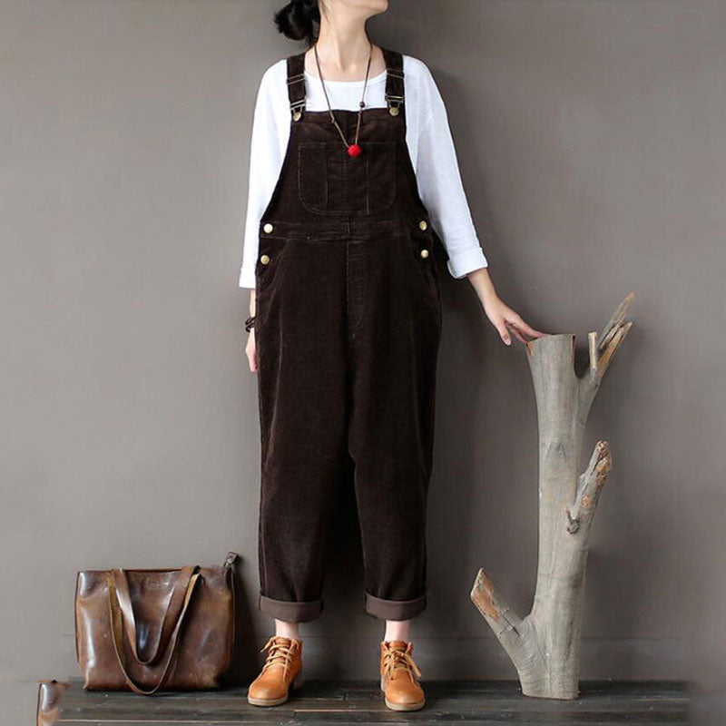 Salopette Vintage<br> Velours Café