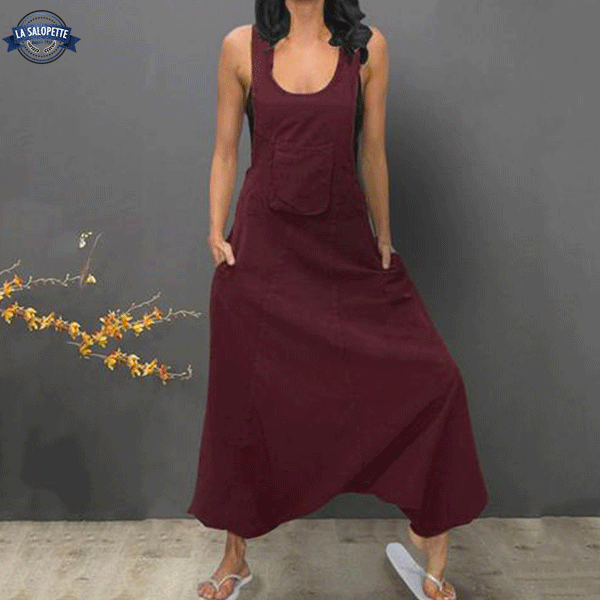 Robe Salopette<br> Ample Bourgogne