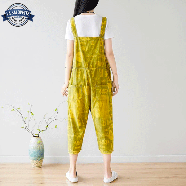 Salopette Vintage<br> Jaune Citronnelle