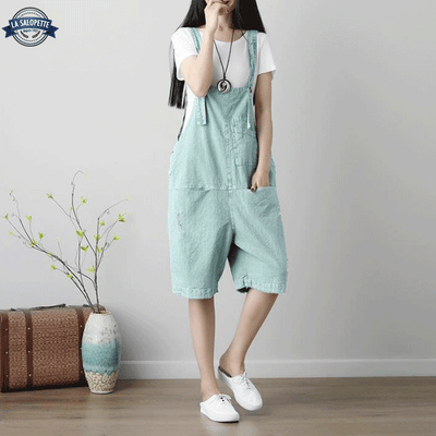 Salopette Bleue Turquoise