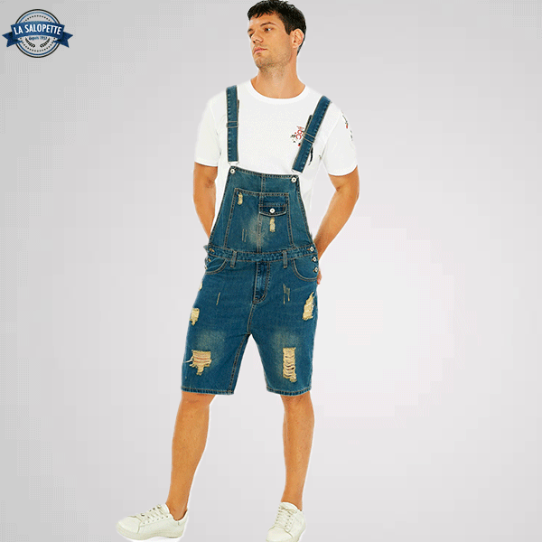 Salopette Short<br> Jean Déchiré