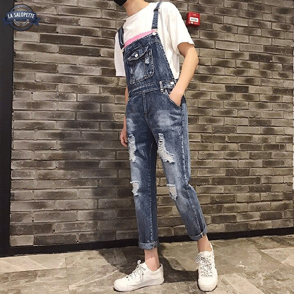 Salopette en Jean Society