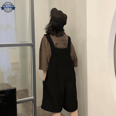 Salopette en Velours Femme Foncée