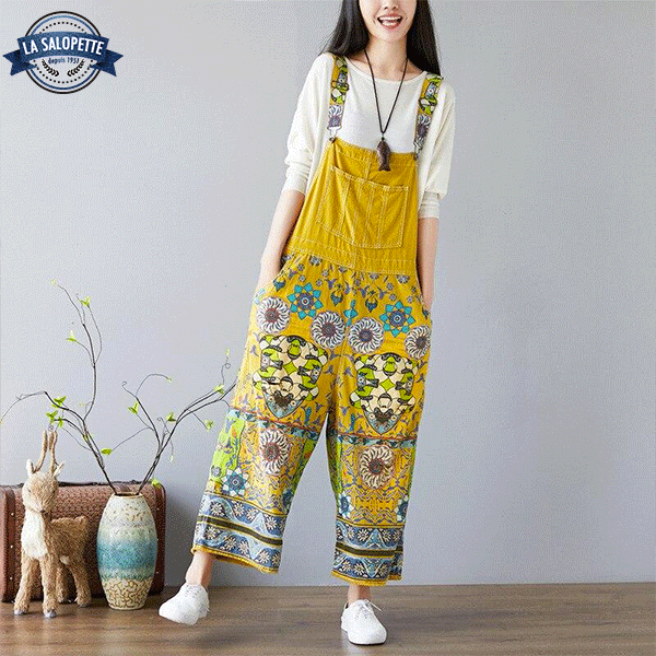 Salopette Vintage<br> Jaune Femme Osaka