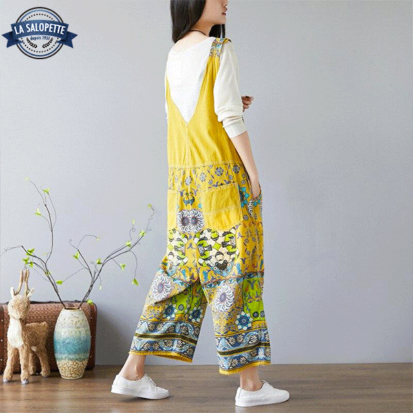 Salopette Vintage<br> Jaune Femme Osaka