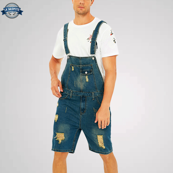 Salopette Short<br> Jean Déchiré